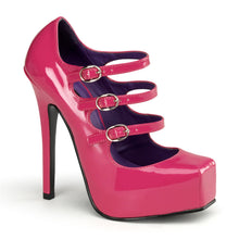 Load image into Gallery viewer, BONDAGE-03 Devious Fetish Footwear 5.5&quot; Heel Hot Pink Shoes