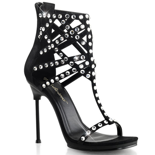 CHIC-32 Fabulicious Sexy Shoes 4 1/2 Inch Heel Ankle High Cage Sandals