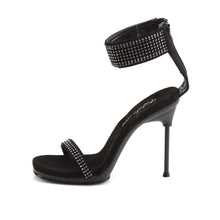 Load image into Gallery viewer, CHIC-40 Fabulicious 4.5 Inch Heel Black Nubuck Sexy Shoes