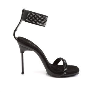 CHIC-40 Fabulicious 4.5 Inch Heel Black Nubuck Sexy Shoes