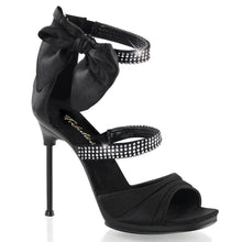 Load image into Gallery viewer, CHIC-48 Fabulicious 4.5 Inch Heel Black Satin Sexy Shoes