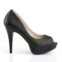 Load image into Gallery viewer, CHLOE-01 Pleaser Pink Label 5 Inch Heel Black Platform Shoe