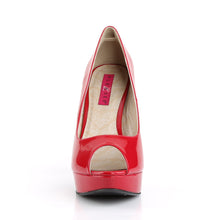 Load image into Gallery viewer, CHLOE-01 Pleaser Pink Label 5 Inch Heel Red Platform Shoes