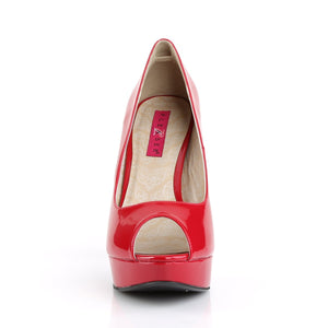 CHLOE-01 Pleaser Pink Label 5 Inch Heel Red Platform Shoes