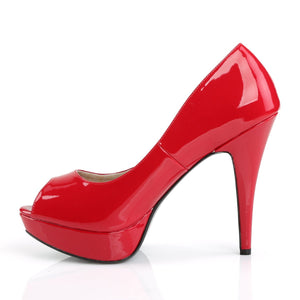 CHLOE-01 Pleaser Pink Label 5 Inch Heel Red Platform Shoes