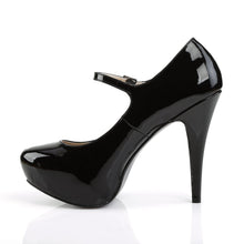 Load image into Gallery viewer, CHLOE-02 Pink Label 5&quot; Heel Black Patent Platform Shoes