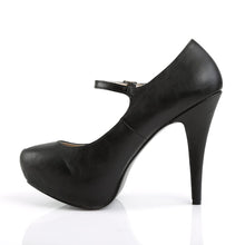 Load image into Gallery viewer, CHLOE-02 Pleaser Pink Label 5 Inch Heel Black Platform Shoe