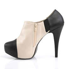 Load image into Gallery viewer, CHLOE-11 Pink Label 5&quot; Heel Black-Cream Platform Shoes