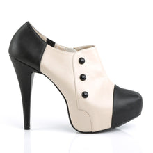 Load image into Gallery viewer, CHLOE-11 Pink Label 5&quot; Heel Black-Cream Platform Shoes