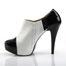 Load image into Gallery viewer, CHLOE-11 Pink Label 5&quot; Heel Black and White Platform Shoes