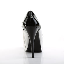 Load image into Gallery viewer, CHLOE-11 Pink Label 5&quot; Heel Black and White Platform Shoes