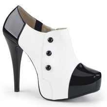 Load image into Gallery viewer, CHLOE-11 Pink Label 5&quot; Heel Black and White Platform Shoes