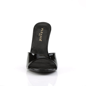 CLASSIQUE-01 Pleaser 4" Heel Black Patent Fetish Footwear