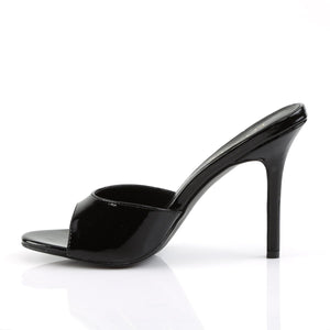 CLASSIQUE-01 Pleaser 4" Heel Black Patent Fetish Footwear