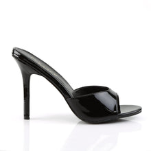 Load image into Gallery viewer, CLASSIQUE-01 Pleaser 4&quot; Heel Black Patent Fetish Footwear