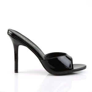 CLASSIQUE-01 Pleaser 4" Heel Black Patent Fetish Footwear