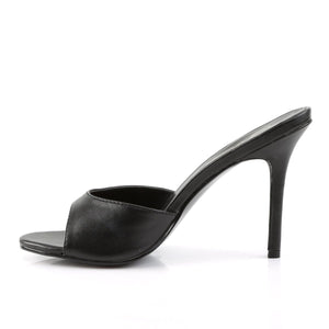 CLASSIQUE-01 Pleaser 4 Inch Heel Black Kid Fetish Footwear