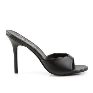 CLASSIQUE-01 Pleaser 4 Inch Heel Black Kid Fetish Footwear