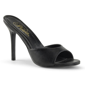 CLASSIQUE-01 Pleaser 4 Inch Heel Black Kid Fetish Footwear