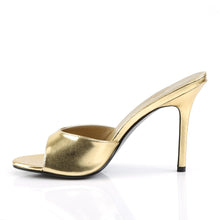 Load image into Gallery viewer, CLASSIQUE-01 Pleaser 4&quot; Heel Gold Metallic Fetish Footwear