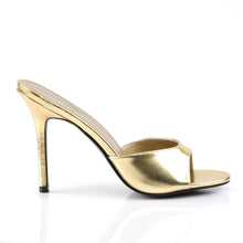 Load image into Gallery viewer, CLASSIQUE-01 Pleaser 4&quot; Heel Gold Metallic Fetish Footwear