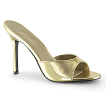 Load image into Gallery viewer, CLASSIQUE-01 Pleaser 4&quot; Heel Gold Metallic Fetish Footwear