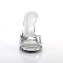 Load image into Gallery viewer, CLASSIQUE-01 Pleaser 4 Inch Heel Silver Fetish Footwear