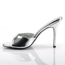 Load image into Gallery viewer, CLASSIQUE-01 Pleaser 4 Inch Heel Silver Fetish Footwear