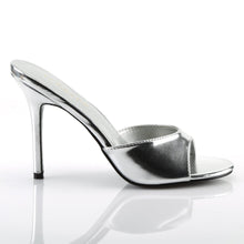 Load image into Gallery viewer, CLASSIQUE-01 Pleaser 4 Inch Heel Silver Fetish Footwear