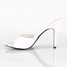 Load image into Gallery viewer, CLASSIQUE-01 Pleaser 4 Inch Heel White Kid Fetish Footwear