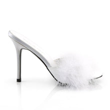 Load image into Gallery viewer, CLASSIQUE-01F Fetish Heel White Faux Fur Bedroom Sexy Shoes