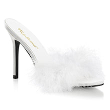 Load image into Gallery viewer, CLASSIQUE-01F Fetish Heel White Faux Fur Bedroom Sexy Shoes