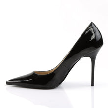 Load image into Gallery viewer, CLASSIQUE-20 Pleaser 4&quot; Heel Black Patent Fetish Footwear