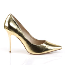 Load image into Gallery viewer, CLASSIQUE-20 Pleaser 4&quot; Heel Gold Metallic Fetish Footwear