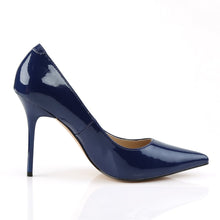 Load image into Gallery viewer, CLASSIQUE-20 Pleaser 4 Inch Heel Navy Blue Fetish Footwear