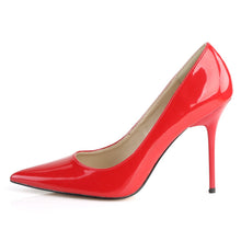 Load image into Gallery viewer, CLASSIQUE-20 Pleaser 4 Inch Heel Red Fetish Footwear