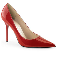 Load image into Gallery viewer, CLASSIQUE-20 Pleaser 4 Inch Heel Red Fetish Footwear