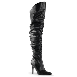 CLASSIQUE-3011 Pleaser 4 Inch Heel Black Fetish Footwear