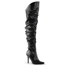 Load image into Gallery viewer, CLASSIQUE-3011 Pleaser 4 Inch Heel Black Fetish Footwear