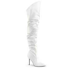 Load image into Gallery viewer, CLASSIQUE-3011 Pleaser 4 Inch Heel White Fetish Footwear