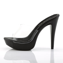 Load image into Gallery viewer, COCKTAIL-501 Fabulicious 5&quot; Heel Clear and Black Sexy Shoes