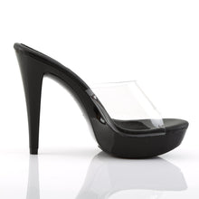 Load image into Gallery viewer, COCKTAIL-501 Fabulicious 5&quot; Heel Clear and Black Sexy Shoes