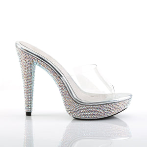 COCKTAIL-501DM Fabulicious Heels Clear Rhinestones Sexy Shoe