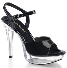 Load image into Gallery viewer, COCKTAIL-509 Fabulicious 5&quot; Heel Black and Clear Sexy Shoes