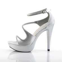 Load image into Gallery viewer, COCKTAIL-526 Fabulicious 5 Inch Heel Silver Satin Sexy Shoes