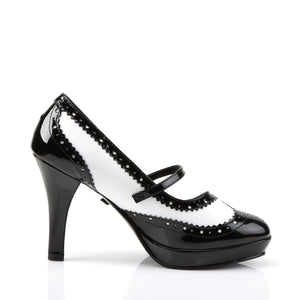 CONTESSA-06 Funtasma 4" Heel Black and White Women Sexy Shoe