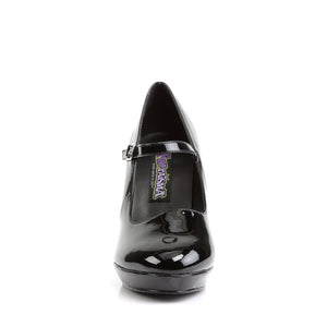 CONTESSA-50X Funtasma 4 Inch Black Wide Width Sissy Shoes