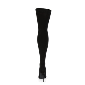 COURTLY-3005 Pleaser 5 Inch Heel Black Nylon Fetish Footwear