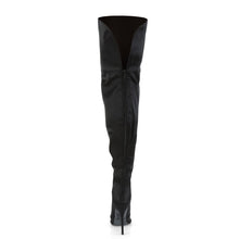 Load image into Gallery viewer, COURTLY-3012 5 Inch Heel Black Stretch Satin Fetish Footwear