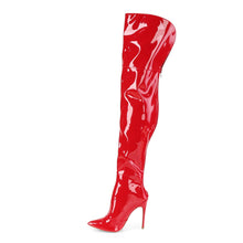 Load image into Gallery viewer, COURTLY-3012 Pleaser 5 Inch Heel Red Fetish Footwear